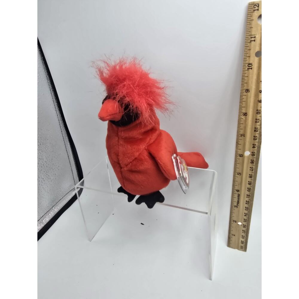 Ty Beanie Baby MAC the Cardinal Bird Plush Stuffed Animal Toy